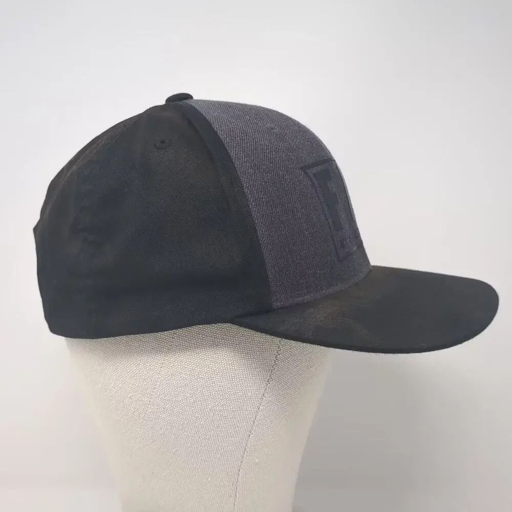 Fly Racing Snapback Hat Black Gray Rubber Logo OSFM Moto Racing Adjustable Cap - Picture 5 of 9